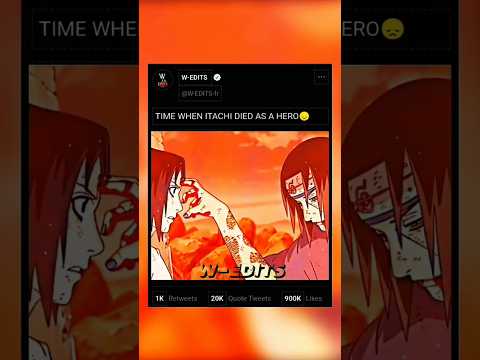 Itachi death scene 😣naruto episode 138 [W-EDITS] #naruto #narutoshippuden #anime #animeedit