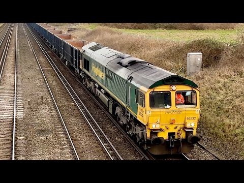 FL Class 66 passing Potbridge, SWML, 13/1/2025 | Boom Trainspots