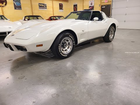 1978 White Corvette Blue Interior For Sale Video