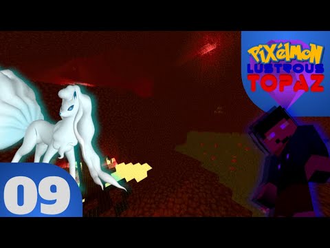 Pixelmon Lustrous Topaz Map Maker Walkthrough #9 - Exploring the Nether!