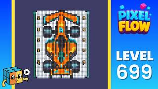 Pixel Flow Level 699 (Very Hard) Solution Walkthrough - Formula 1