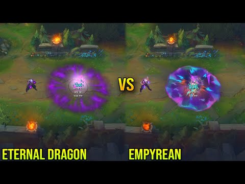 Empyrean Brand vs Eternal Dragon Brand Skin Comparison - League of Legends