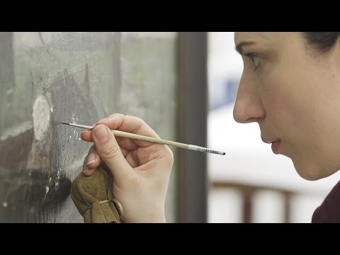 Painting conservator Tijana Cvetkovic on Petrus van der Velden's Marken funeral barge
