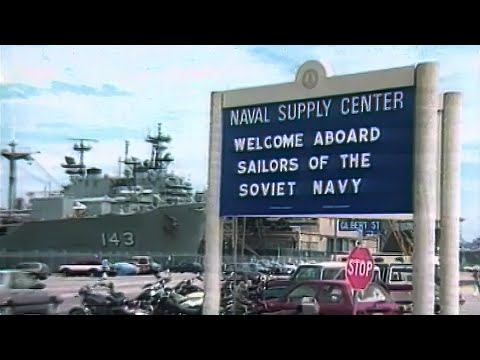 Советские военные моряки в США 25.07.1989
