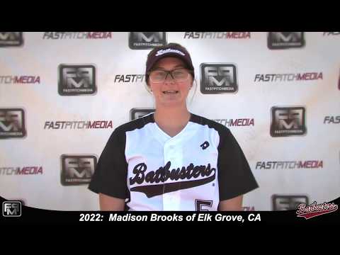 2022 Madison Brooks Committed Grace College  Catcher & Shortstop Softball Skills Video - Batbusters