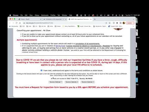 WA state vin inspection tutorial