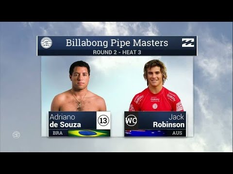 Adriano de Souza vs Jack Robinson - Round Two, Heat 3 - 2015 Billabong Pipe Masters