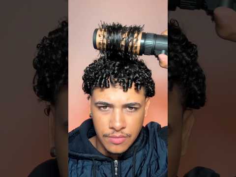 This machine straightened this boy's hair.