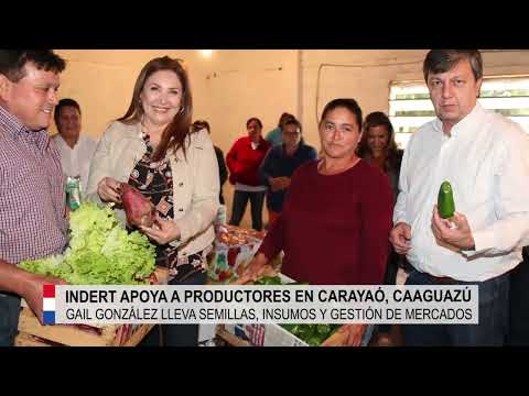 Indert apoya a productores en Carayaó, Caaguazú