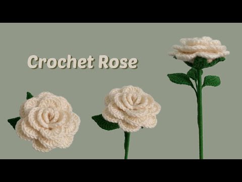 How to crochet an Easy Rose | Step by step and beginner FRIENDLY | Crochet flowers