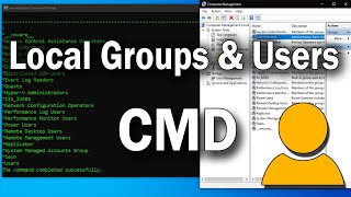 How To Manage Local Groups &amp; Users For Windows From CMD[Command Prompt]