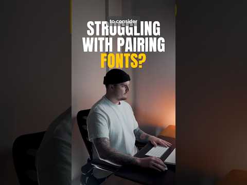 DO THIS when you are struggling with font pairing #illustrator #font #graphicdesign