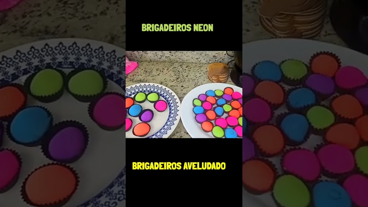 BRIGADEIROS NEON AVELUDADOS? RECEITA COMPLETA DE COMO FAZER BRIGADEIROS NEON