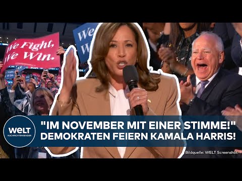 US-WAHLKAMPF: "Die Menge tobt!" Überraschungsrede von Kamala Harris begeistert Demokraten!