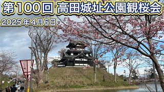 第100回 高田城址公園観桜会 やっと開花したよ！