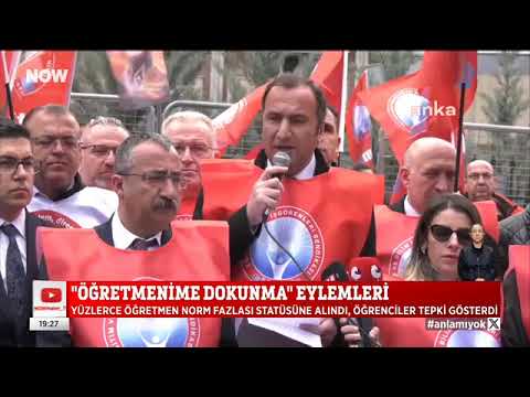 Eğitim-İş olarak Milli Eğitim Bakanlığı önünde gerçekleştirdiğimiz basın açıklamamız,  proje okulu atamalarının ``keyfi yapıldığını`` ve ``kriterlere dayalı  olmadığı`` gerekçesiyle iptal edilmesi çağrımız Now Tv Ana Haberde haberleştirildi. | EĞİTİM