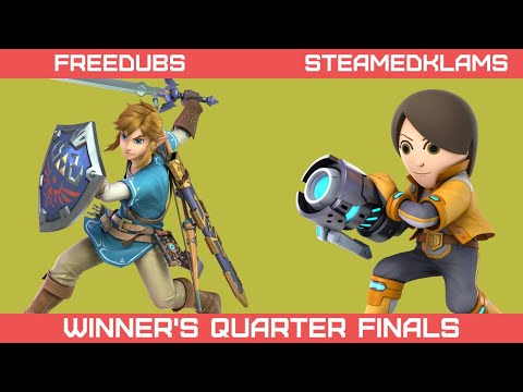 FreeDubs (Link) vs SteamedKlams (Mii Gunner, Dark Samus) - Flashback Fightclub [166]