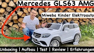 Miweba Kinder Elektroauto Mercedes GLS63 AMG | Unboxing | Aufbau | Test | Review | Erfahrungen