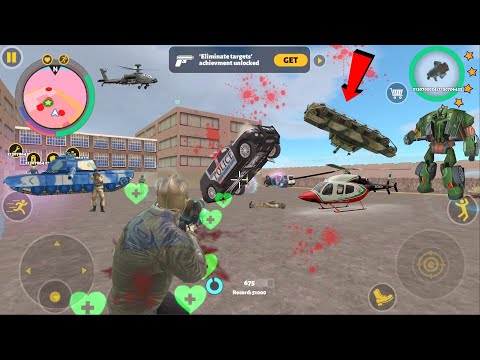 Rope Hero 3 (Rope Hero Control Gravity in Army Base) Everything Control Camp - Android Gameplay HD