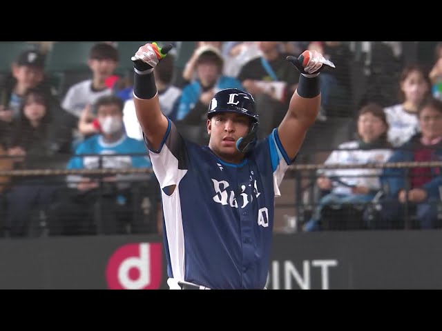 【1回表】変化球に上手く合わせた!! ライオンズ・セデーニョ 三遊間を破るタイムリーヒットで先制!! 2025年4月13日 北海道日本ハムファイターズ 対 埼玉西武ライオンズ