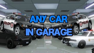 HOW TO GET A POLICE CAR INTO YOUR GARAGE! *GTA5 ONLINE* *NEWEST PATCH*
