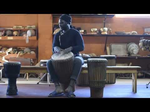 African Ashiko hand drum played by Thiane Diouf at Motherland Music, pt. 1