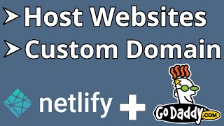 How to Host your Website for FREE with Netlify & Add Godaddy Custom Domain Name to Netlify