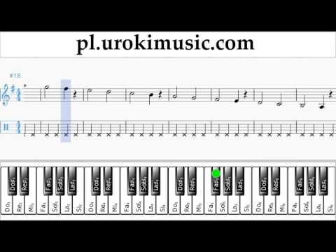Jak Grać Na Fortepianie (prawa ręka) Passenger - Let Her Go Tabulatura Lekcje Część 1 Ćwiczenia um