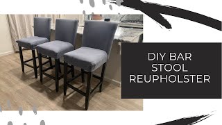 DIY Bar Stool Reupholster | OFFER UP TRANSFORMATION | RIT DYE TUTORIAL