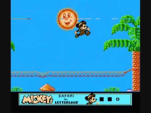 nes mickey's safari in letterland cool