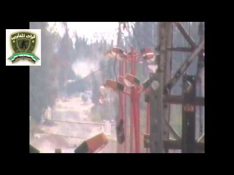 استهداف سيارة لقوات النظام في بلدة دير سلمان في ريف دمشق بواشطة رشاش 14 كتيبة جند الحق