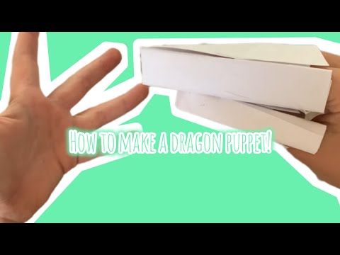 How to make a PAPER DRAGON PUPPET! [ #dragonpuppetarmy #artandcraft #tutorial ]
