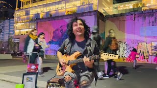 Rata Blanca - El beso de la bruja - Guitar street performance - Cover by Damian Salazar