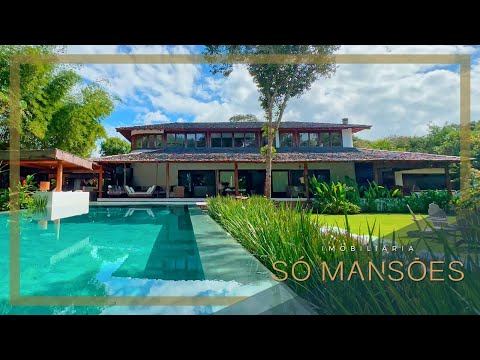 Magnífica casa, pé na areia, para locação na praia de Itapororoca - Trancoso/BA.