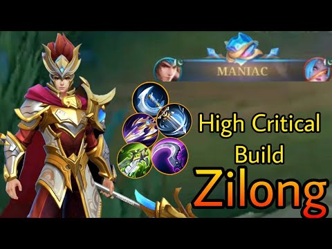 Auto Maniac!! 14 Kills Zilong With Critical Build (ONE HIT DELETE) Build Top 1 Global Zilong ~ MLBB