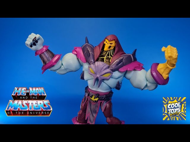 Vídeo relacionado con Masters of the Universe Masters del Universo MOTU Skeletor Deluxe Figura de acción con accesorios, juguete +4 años (Mattel HLB56)