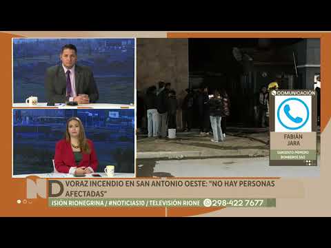 Incendio provocó pérdidas totales en un departamento de San Antonio Oeste