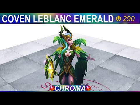 Coven LeBlanc Emerald Chroma 2020 - League Of Legends