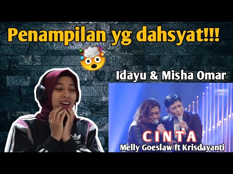 Reaction IDAYU & MISHA OMAR - CINTA by Melly Goeslaw ft Krisdayanti
