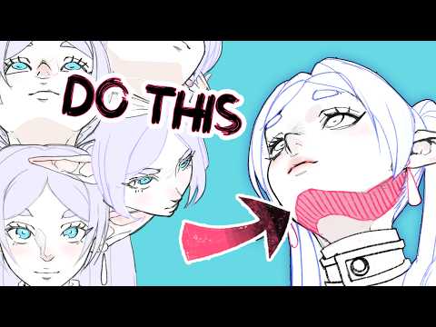 How to draw the HARDEST head angles ⚠️⚠️⚠️