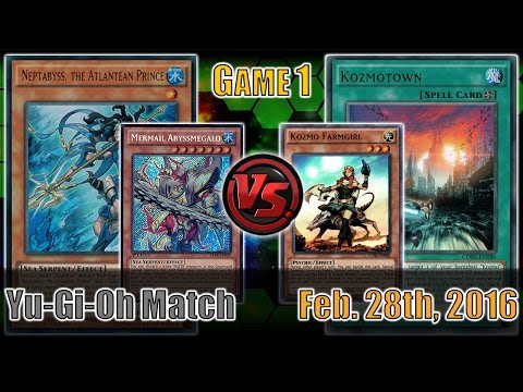 Mermail Atlanteans vs. Kozmo - Yugioh Match (Game 1) - Feb. 28th, 2016