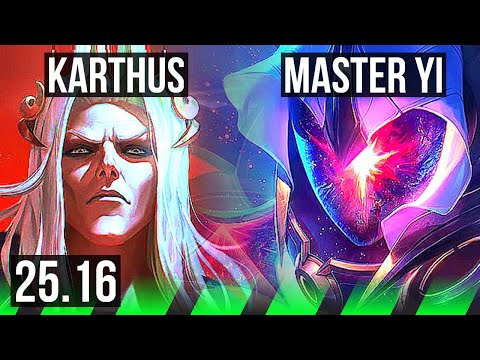 KARTHUS vs MASTER YI (JGL) | KR Master | 25.16