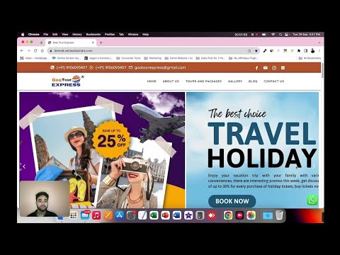 Travel agency website project by 24siteshop