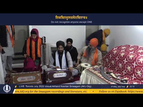 046 Toronto July 2020 Friday Evening  - Bhai Jagjit Singh Jee Melbourne