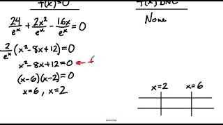 Solving Inequalities - an example with e^x