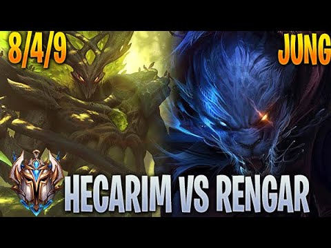 Hecarim Jungle vs Rengar - Challenger 10.22