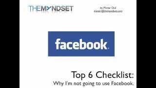 Top 6 reasons why not to join Facebook (to be anti-Facebook)