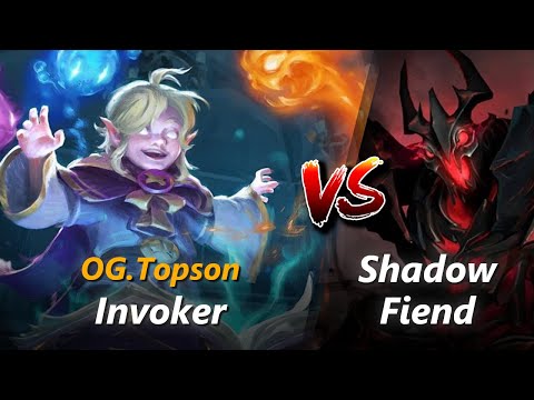 Topson mid Invoker vs Shadow Fiend | First 10 minutes