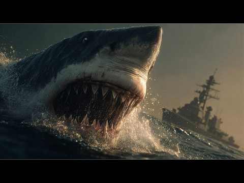 25-Meter MEGALODON Destroys Military Warship | Epic Deep Sea Attack. Live Sound