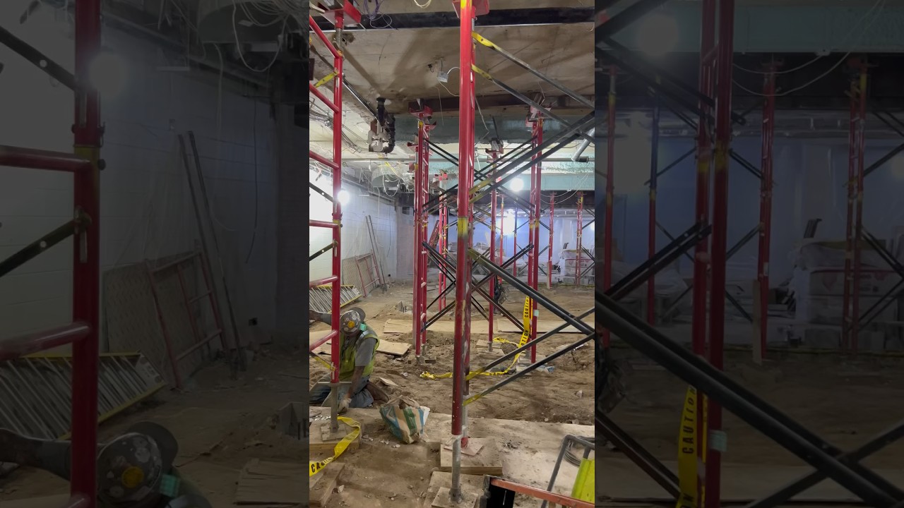 Shoring on top of shoring #construction #shoring #work #structural #explore #dirtyhandscleanmoney